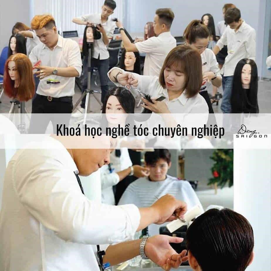 Học viện tóc Dũng Sài Gòn là một trường đào tạo về nghề làm tóc ở thành phố Hồ Chí Minh. Trường cung cấp các khóa học chuyên nghiệp cho các học viên để trở thành những chuyên gia làm tóc. Nơi đây sử dụng các phương pháp và công nghệ mới nhất để đào tạo học viên, đáp ứng nhu cầu của thị trường về các dịch vụ làm tóc chất lượng cao. Qua đó, học viên có thể trau dồi kỹ năng và kiến thức của mình để trở thành những chuyên gia làm