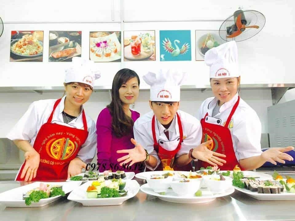 Văn Lang Culinary School is a vocational training institution that specializes in teaching cooking skills.