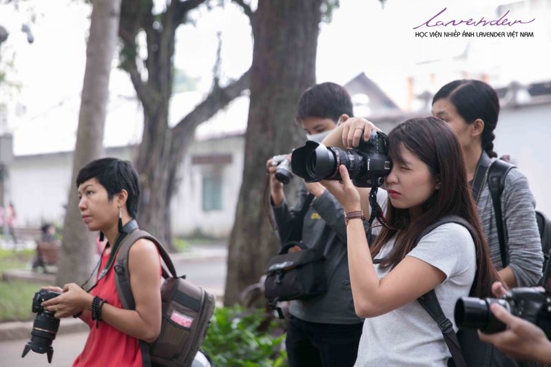 học chụp ảnh tại đơn vị đào tạo