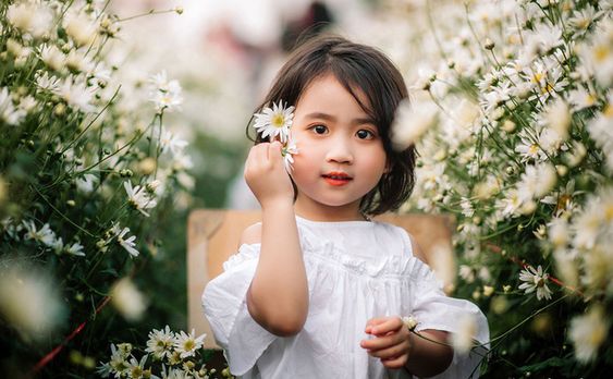 Chụp ảnh chân dung cho bé