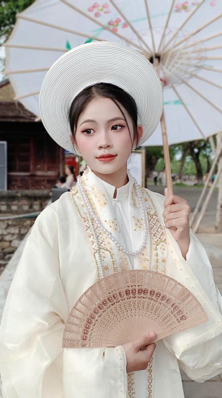 Hướng dẫn tạo dáng chụp ảnh áo dài nhật bình đẹp