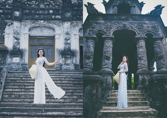 Bộ ảnh áo dài trắng - Biểu tượng của vẻ đẹp và văn hóa truyền thống