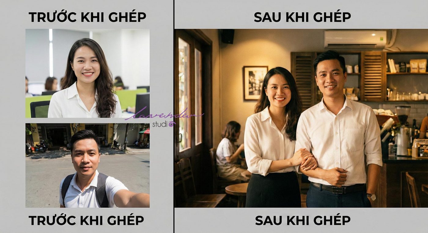 Báo giá dịch vụ ghép ảnh chân dung bằng photoshop